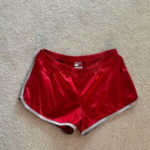 Vintage Tommy Girl Sport Shiny Red Boy Shorts
